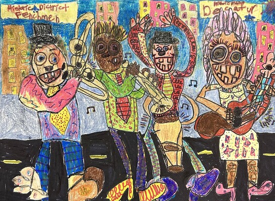 A photograph of Frenchmen Street
