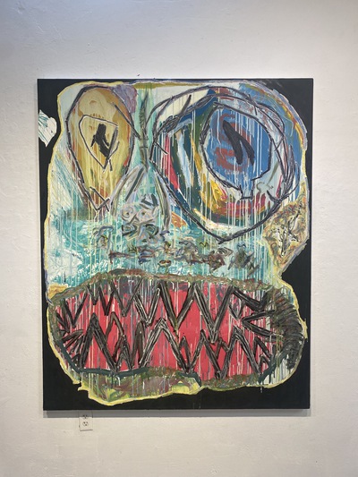 Installation view of Rock Bottom