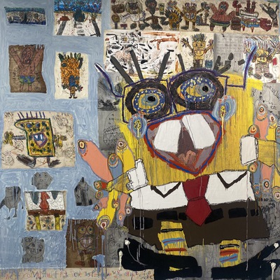 A photograph of Spongebob Squarepants