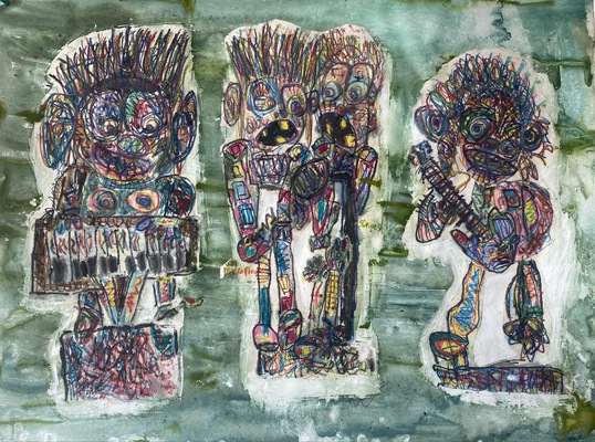 A photograph of Three Piece