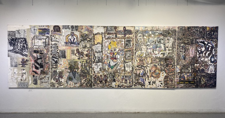 Installation view of The Show